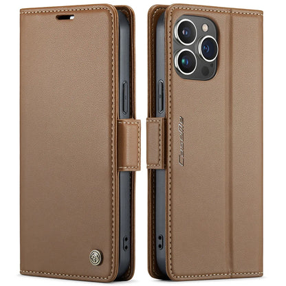 Magnetic Shockproof Leather Wallet Case – Luxury Kickstand with RFID Blocking for iPhone 14, 13, 12 Pro Max