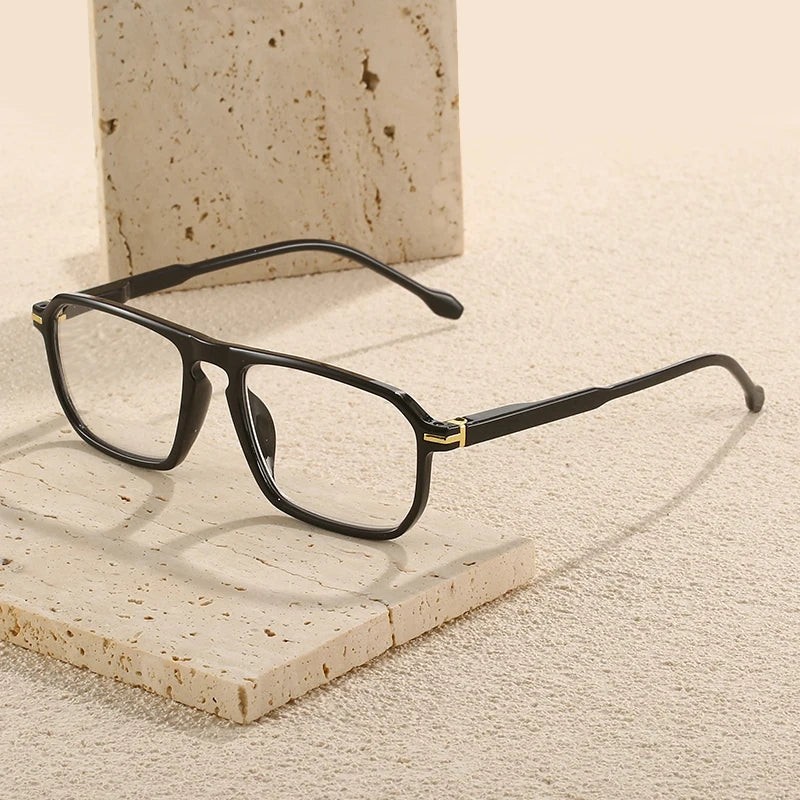 Unisex Slim Frame PC Squared Eyeglasses | Fashionable Reading Glasses for Men and Women with Presbyopia Correction Eustacia