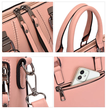Fashion PU Leather Tote Bag Set for Women – Stylish Chain Shoulder Bags and Handbags Hannah