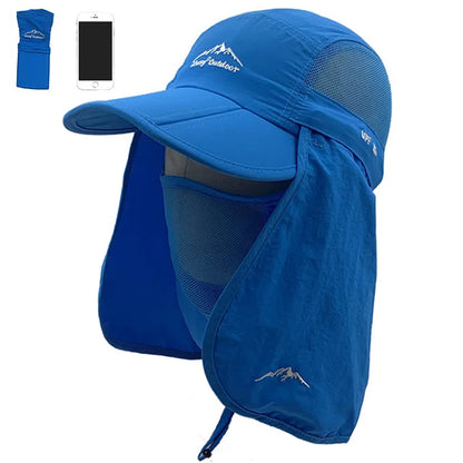 Foldable Waterproof UV Protection Visor Hat – Quick-Dry Baseball Cap with 360° Sun Shield for Men & Women, Fishing & Hiking Ross