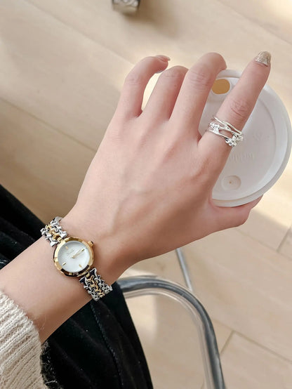 Scottie 9727 Women’s Luxury Watch – Waterproof Stainless Steel Round Quartz Watch| Elegant Small Dial Design