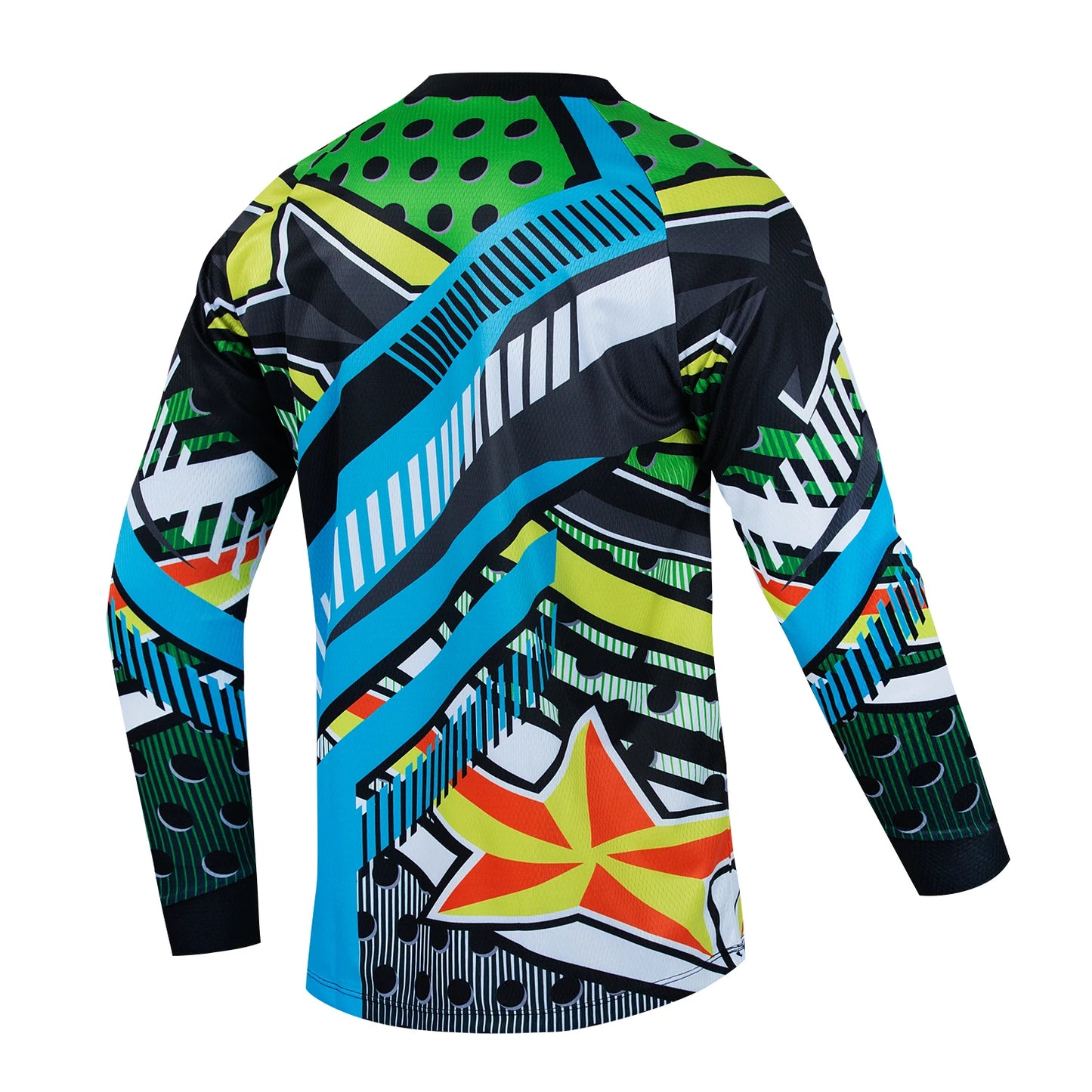 Men's Long Sleeve Cycling Jersey – Mountain Bike, Downhill, and Motocross Shirt