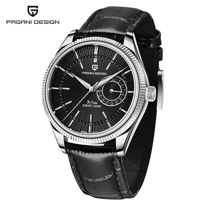 PD1689 PAGANI DESIGN Men’s Quartz Watch | Luxury Business Wristwatch with Sapphire Glass, Genuine Leather Strap, Waterproof