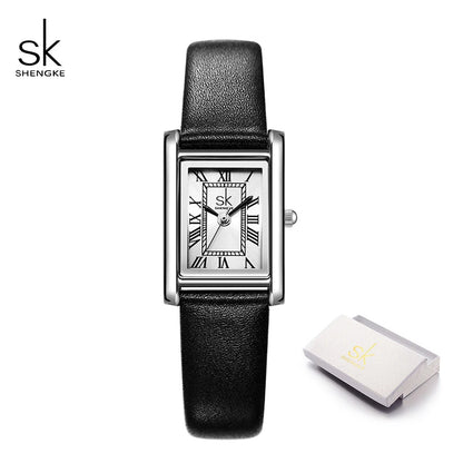 SK Fashion Ladies' Genuine Leather Watch - Luxury Waterproof Women's Watch for Business & Casual Wear Veronica