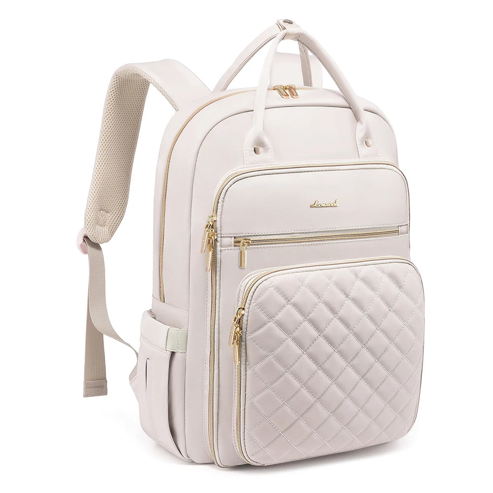 LOVEVOOK Fashion Travel Backpack | Water-Resistant, Multi-Pocket College Bookbag for Women, Fits 15.6" & 17" Laptops