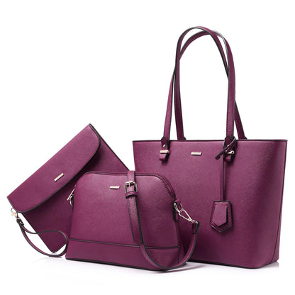 LOVEVOOK 2023 Designer Women’s Tote Bag Set – Fashion PU Leather Handbags, Luxury Crossbody Bags & Purses Marivic