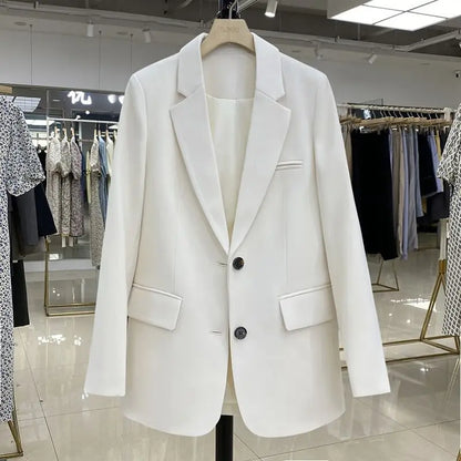 Stylish Women's Designer Long-Sleeve Loose Blazer – Casual Fashion Coats & Suits Ellen