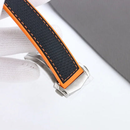 Luxury Men’s Automatic Mechanical Watch – Waterproof, Self‑Winding, Rubber Strap, Oval Case Design Dominic