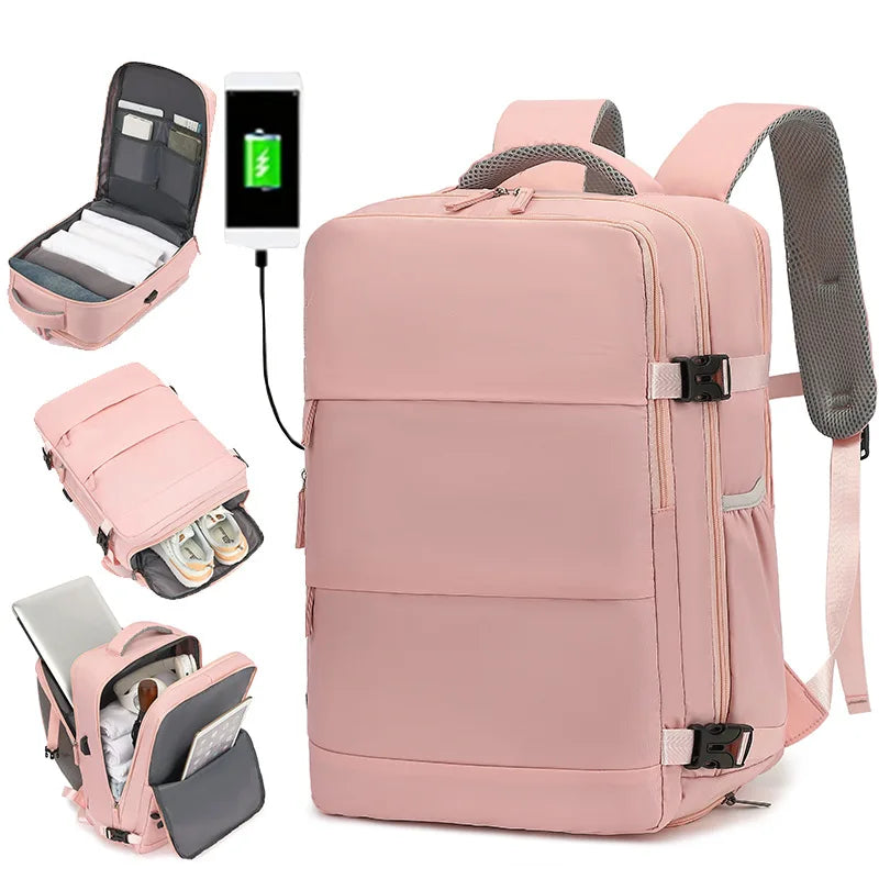 Travel Backpack with Shoe Compartment and Laptop Storage for Ultimate Convenience