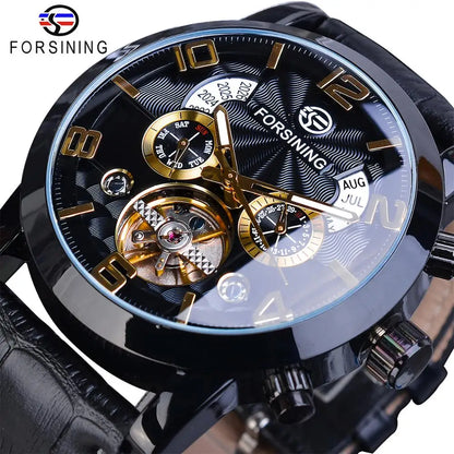 Forsining Luxury Tourbillon Automatic Watch for Men – Multifunction Mechanical Wristwatch with Fashion Dial | Classic Design | Reloj Hombre | Montre Homme Wangyu