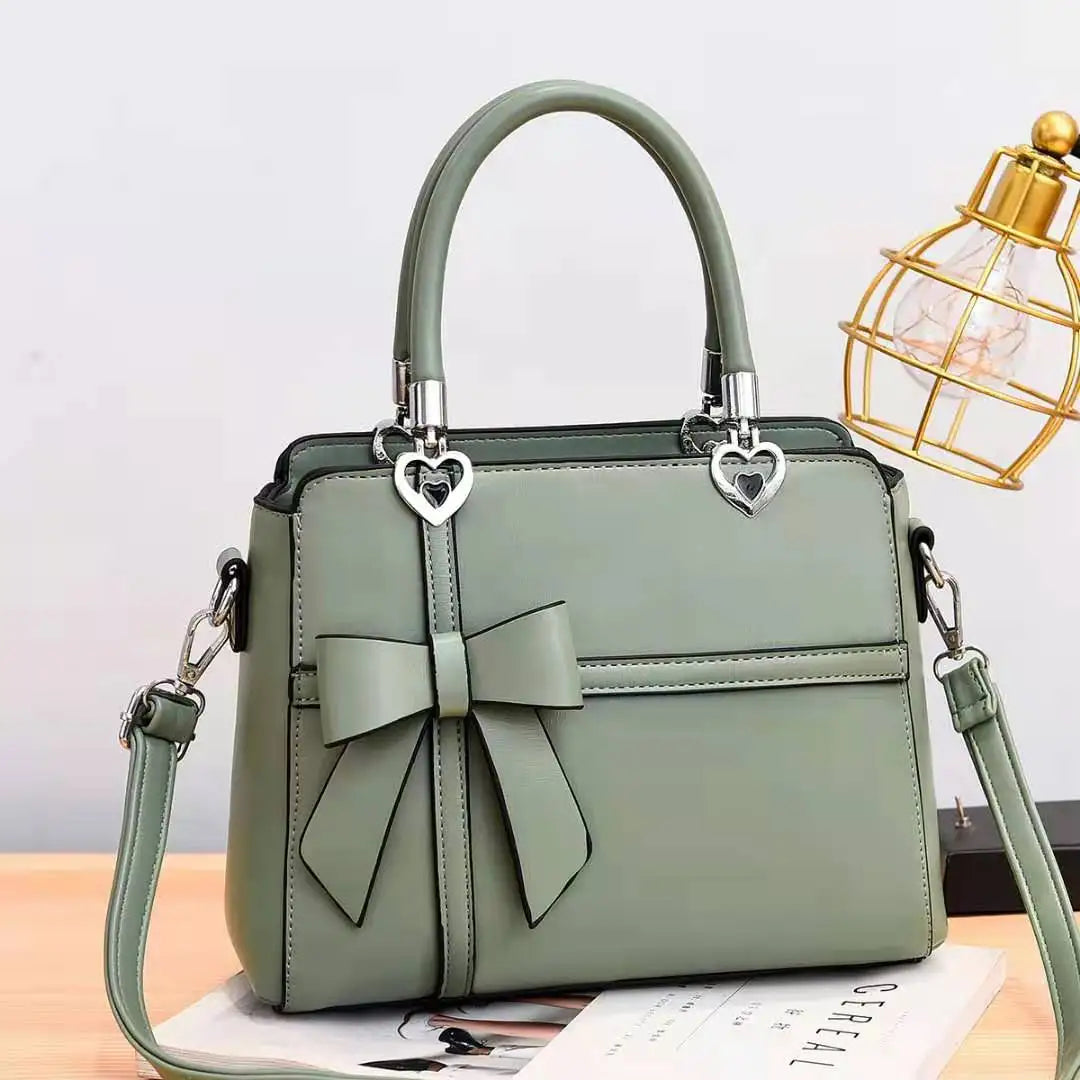 Women's Handbag with Bow Knot - Casual Zipper Tote, Crossbody & Shoulder Bag Avery
