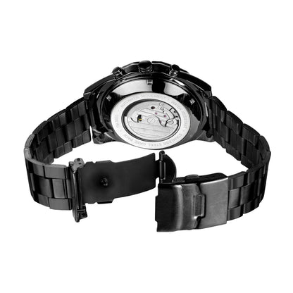 FORSINING 8235 Men's Mechanical Watch – New Arrival, Stainless Steel Band, Waterproof, Luminous, Vintage Business Design