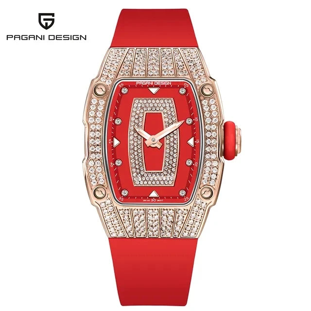 PAGANI DESIGN PD-YS013 – 2023 Luxury Women's Quartz Watch with Diamond Accents, Elegant Fashion Ladies Wristwatch for Gifting