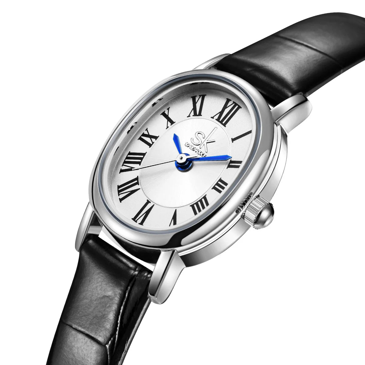 Shengke Ladies' Leather Watch – Luxury Waterproof Quartz Women's Wristwatch Patience