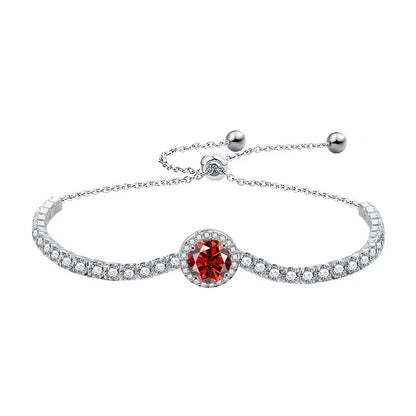 Luxury S925 Sterling Silver Moissanite Bracelet: Elegant Bangles Celaena