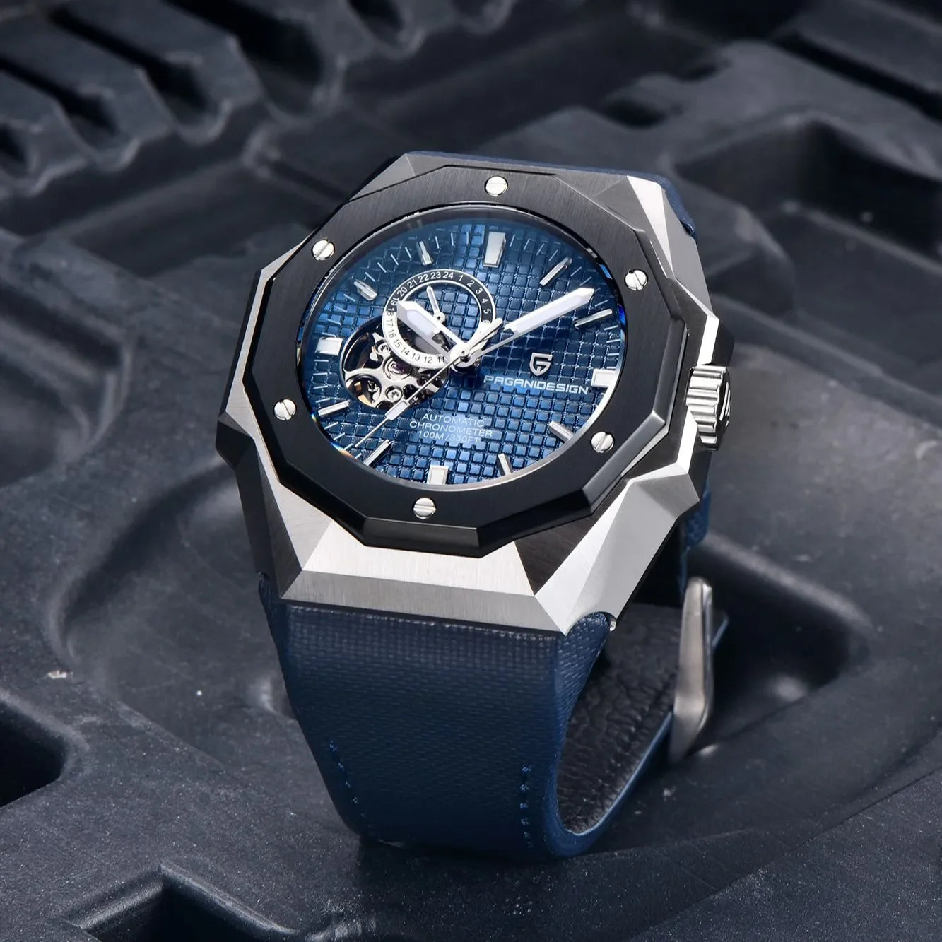 PAGANI DESIGN 
PD-YS010 Men's Mechanical Watch - Automatic, Stainless Steel, Sapphire Crystal, NH39A Movement, 100M Waterproof