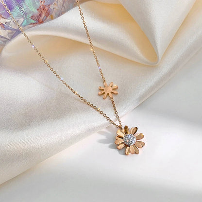 Shengke Women’s Waterproof Quartz Watch Set – Elegant Necklace & Earrings Jewelry Gift Thalia