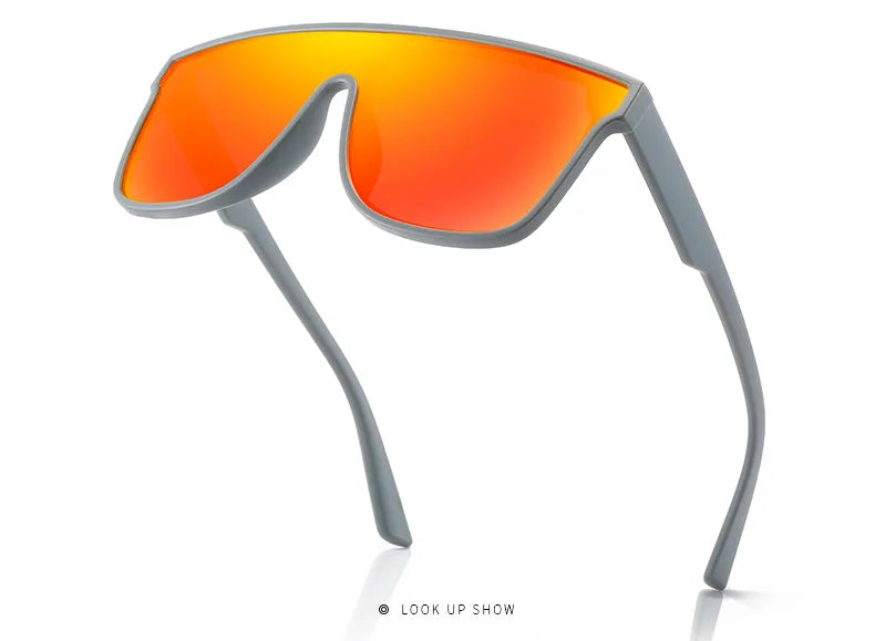 Polarized Large Frame Sunglasses - UV Resistant, High-Quality One-Piece Casual Shades Tatum