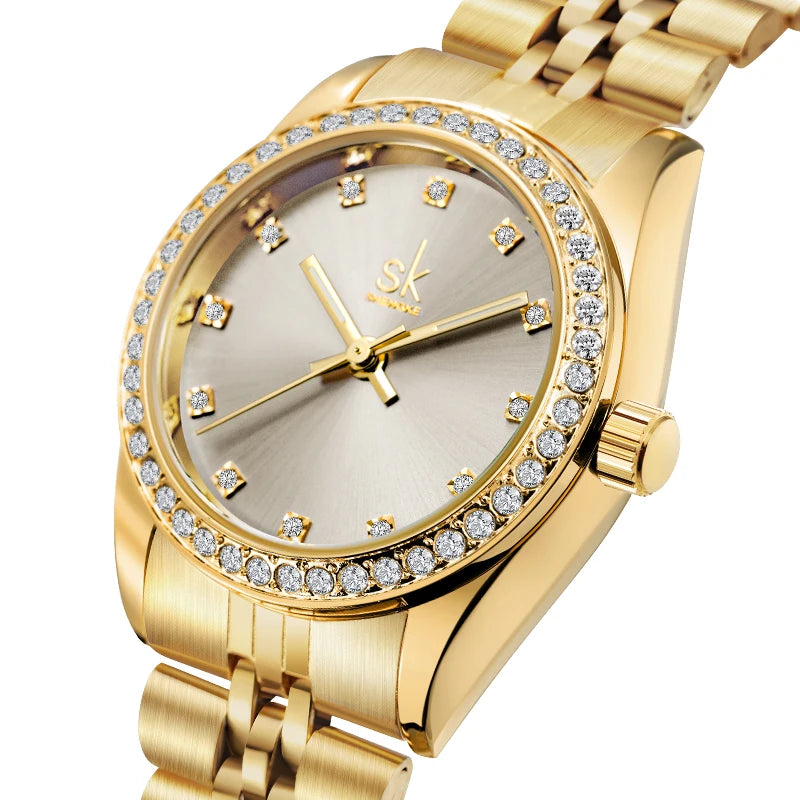 SK Gold Women’s Watch – Luxury Ladies Wristwatch Factory Outlet | Montre Femme | Reloj Para Mujer