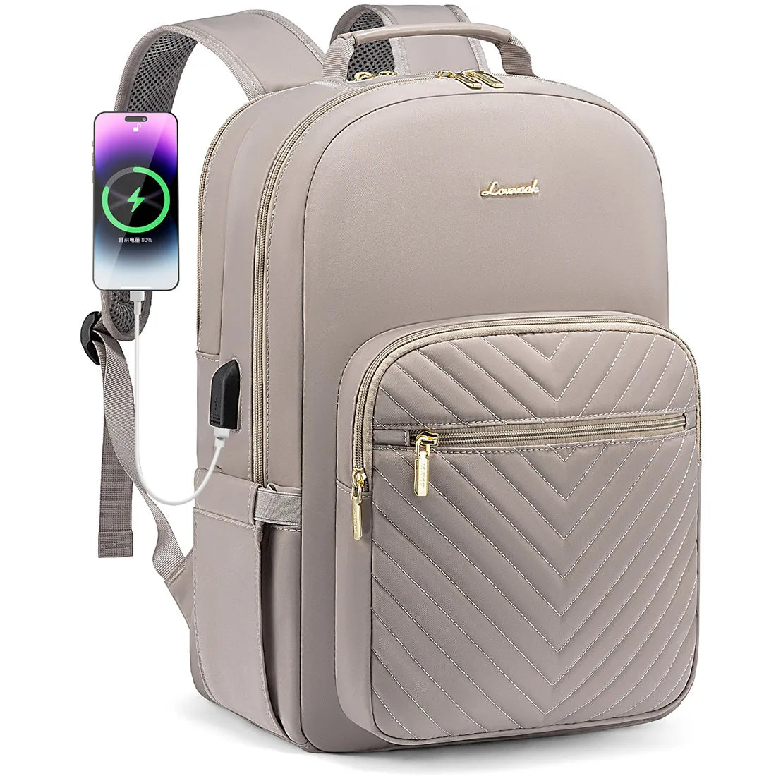 Waterproof Nylon Laptop Backpack for Women & Girls - 15.6 & 17-Inch College, School, Travel, and Business Bag