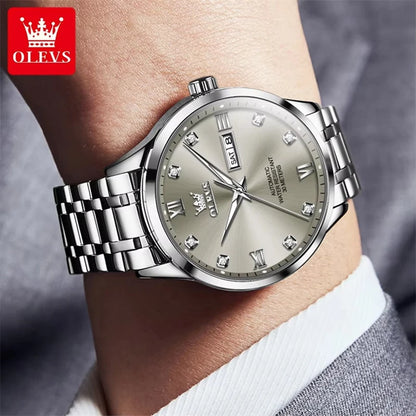 OLEVS 9946 Men's Automatic Watch – Luxury Mechanical Wristwatch with Date Display, Top Brand Business Design