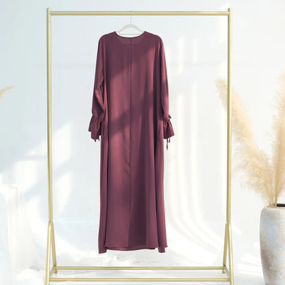 Flounce Sleeve Modest Abaya for Women – Big Hem Islamic Dress for Muslim Women Layla