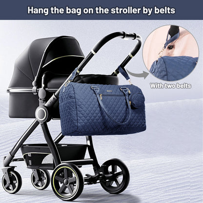 Waterproof Mommy Travel Bag | Large Capacity Duffle with Changing Pad & Pacifier Case Sarah
