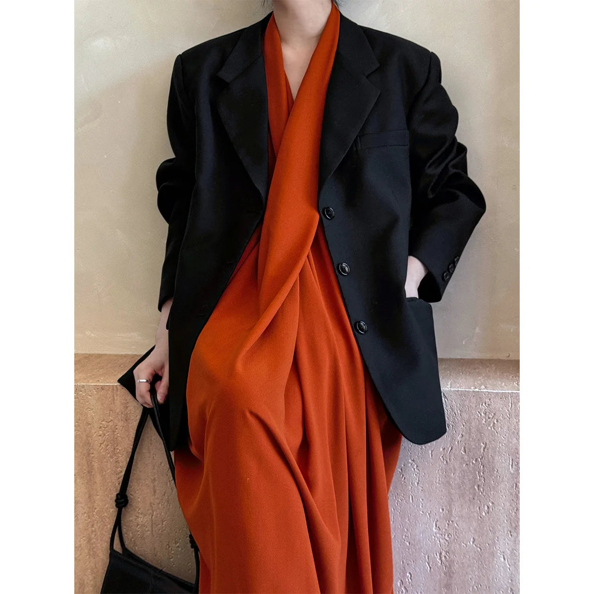 Women’s Retro Blazer Coat – Casual Long Sleeve Fashion Jacket, Vintage Style Outerwear for Office or Daily Wear