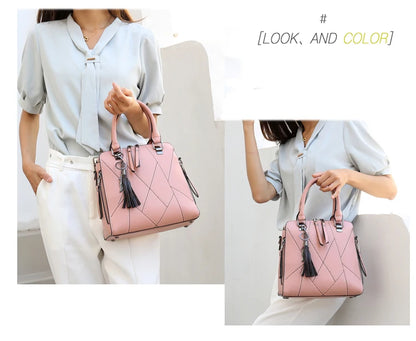 Fashion PU Leather Tote Bag Set for Women – Stylish Chain Shoulder Bags and Handbags Hannah