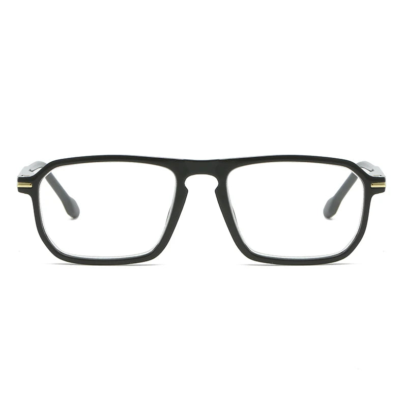 Unisex Slim Frame PC Squared Eyeglasses | Fashionable Reading Glasses for Men and Women with Presbyopia Correction Eustacia