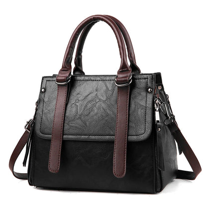 Luxury PU Leather Tote Bag for Women – Vintage-Style Handbag and Fall Crossbody Bag