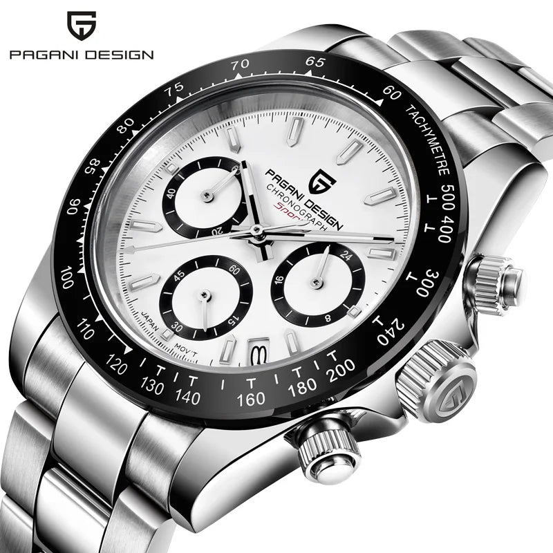 PAGANI DESIGN 1644 Men's Luxury Quartz Watch - High-Quality Sport & Business Waterproof Wristwatch Relogio Masculino