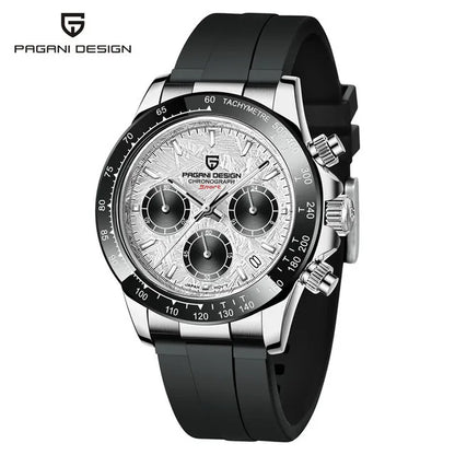 PAGANI DESIGN 1664 – Men's Luxury Quartz Chronograph Watch, Waterproof Business Sport Wristwatch with Date Function
