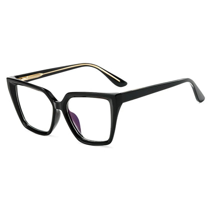 Women’s Square Blue Light Blocking Eyeglasses – TR90+CP Optical Frames | Custom Photochromic Anti-Blue Light Bezel