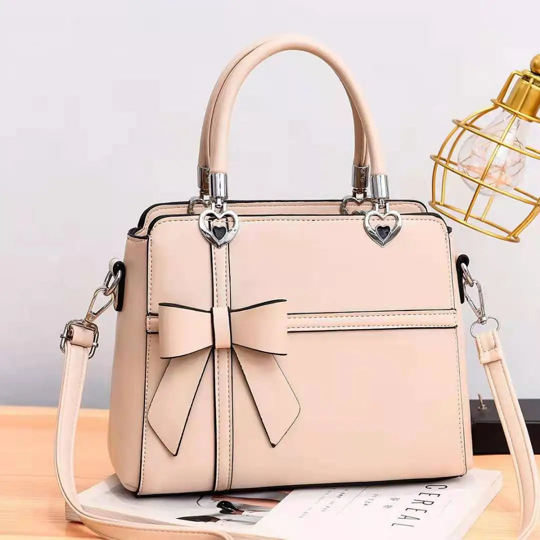 Women's Handbag with Bow Knot - Casual Zipper Tote, Crossbody & Shoulder Bag Avery