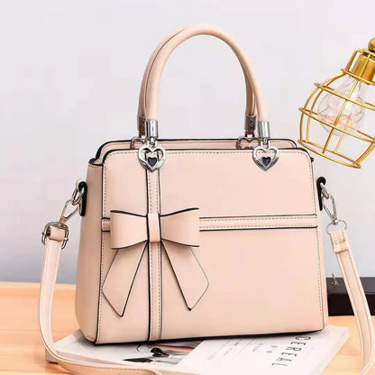 Women's Handbag with Bow Knot - Casual Zipper Tote, Crossbody & Shoulder Bag Avery