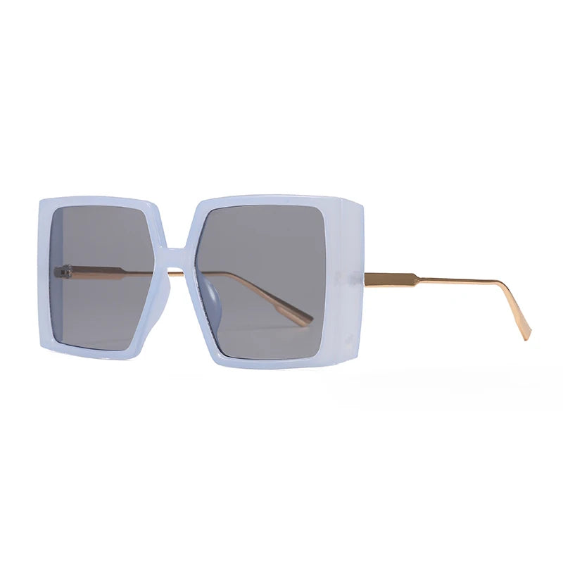 Women’s Oversized Square Sunglasses - Vintage Luxury Designer Shades with Big Flat Frames Gigi