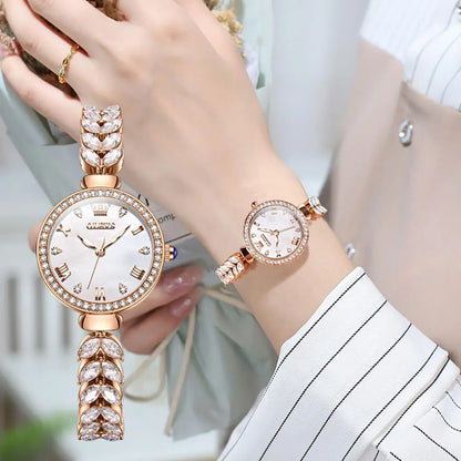 OLEVS 9971 Women's Quartz Wristwatch – Fashionable Jewelry-Inspired Lady's Watch Georgette