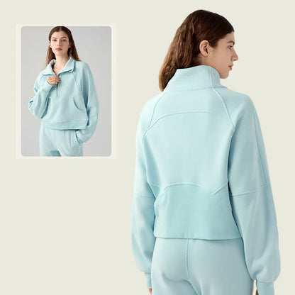 Women's Winter Fitness Jacket | High-Quality Yoga Sportswear & Warm Workout Outfit