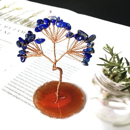 Crystal Money Tree – Natural Amethyst Tree with Healing Stones for Positive Energy, Feng Shui, and Home Decor