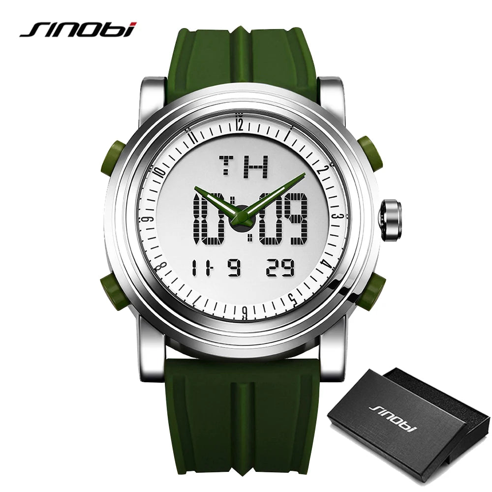 Waterproof Quartz Men’s Watch – Classic Multi‑Function Digital & Analog Wristwatch for Men, Durable Sport & Casual Timepiece Axel