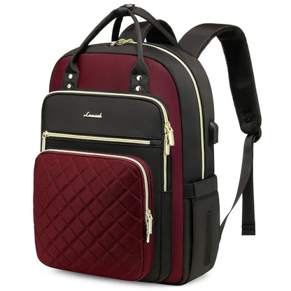 LOVEVOOK Fashion Travel Backpack | Water-Resistant, Multi-Pocket College Bookbag for Women, Fits 15.6" & 17" Laptops