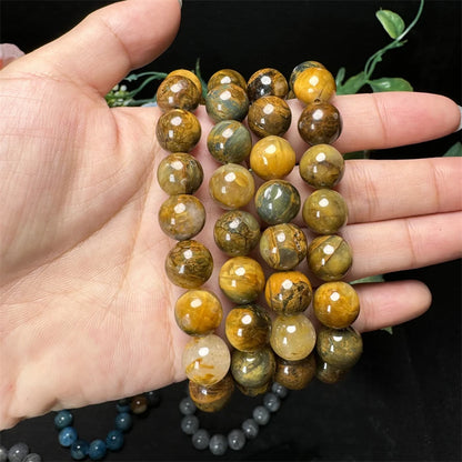 10MM Rose Quartz Healing Crystal Gemstone Beaded Stretch Bracelet – Energy, Love & Perfect Gift