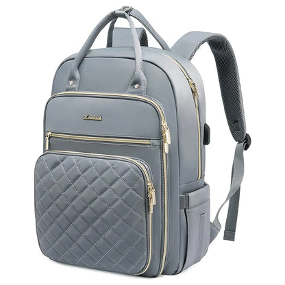 LOVEVOOK Fashion Travel Backpack | Water-Resistant, Multi-Pocket College Bookbag for Women, Fits 15.6" & 17" Laptops