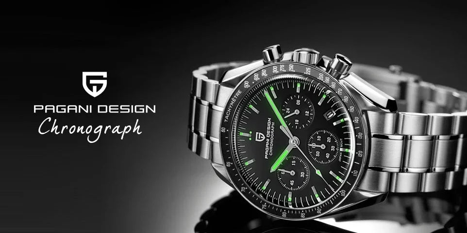 PAGANI DESIGN PD-1701 Men's Chronograph Watch - Multifunction Quartz Sport & Diving Casual Reloj Cuarzo