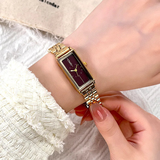 GEDI 13080 Women’s Watch – Elegant Rectangular Dial, Fashionable Stainless Steel Strap, Minimalist Quartz Ladies’ Wristwatch