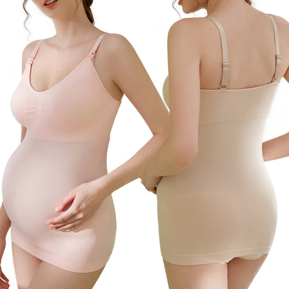 One Piece Seamless Wireless Nursing Bra – Front Open Maternity Camisole for Breastfeeding Moms | Pregnancy & Lactation Tank Top Claudette