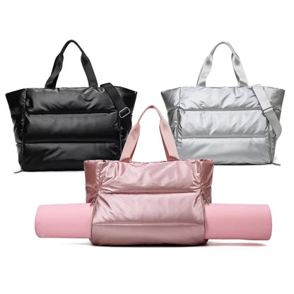 Tote Bag - Puffer Bags for Women | Stylish Handbags for Ladies | Yoga Mat Waterproof Purses Hershey