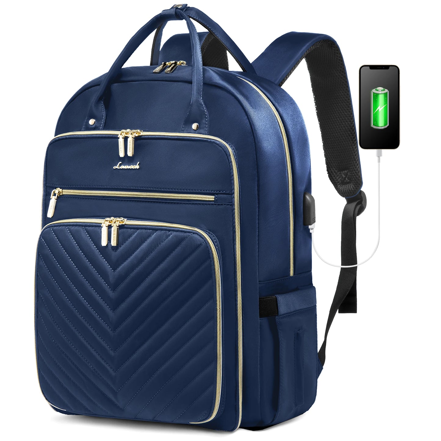 Women's 15.6-Inch Laptop Backpack - Stylish Work, Travel, and School Bag | Large Casual Sports & Business Backpack Selin