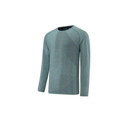 Men’s Casual Oversized Pullover – Breathable Long‑Sleeve Polyester Sports Top for Spring & Training